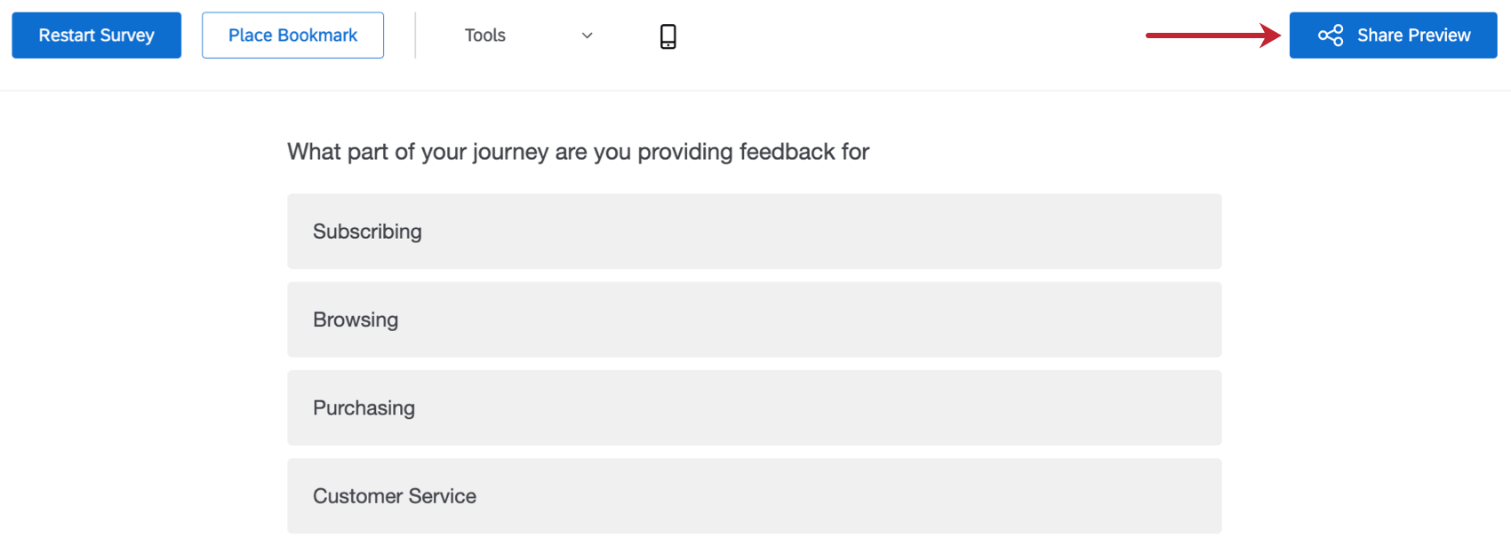 share preview button