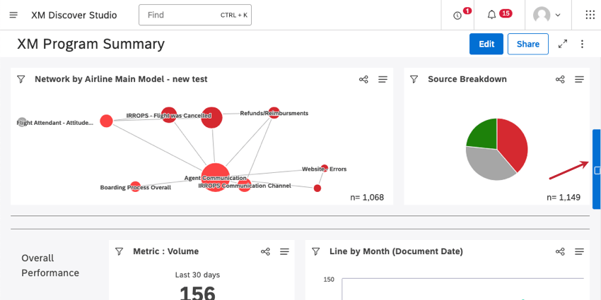 Pequena linha azul vertical no lado direito da tela