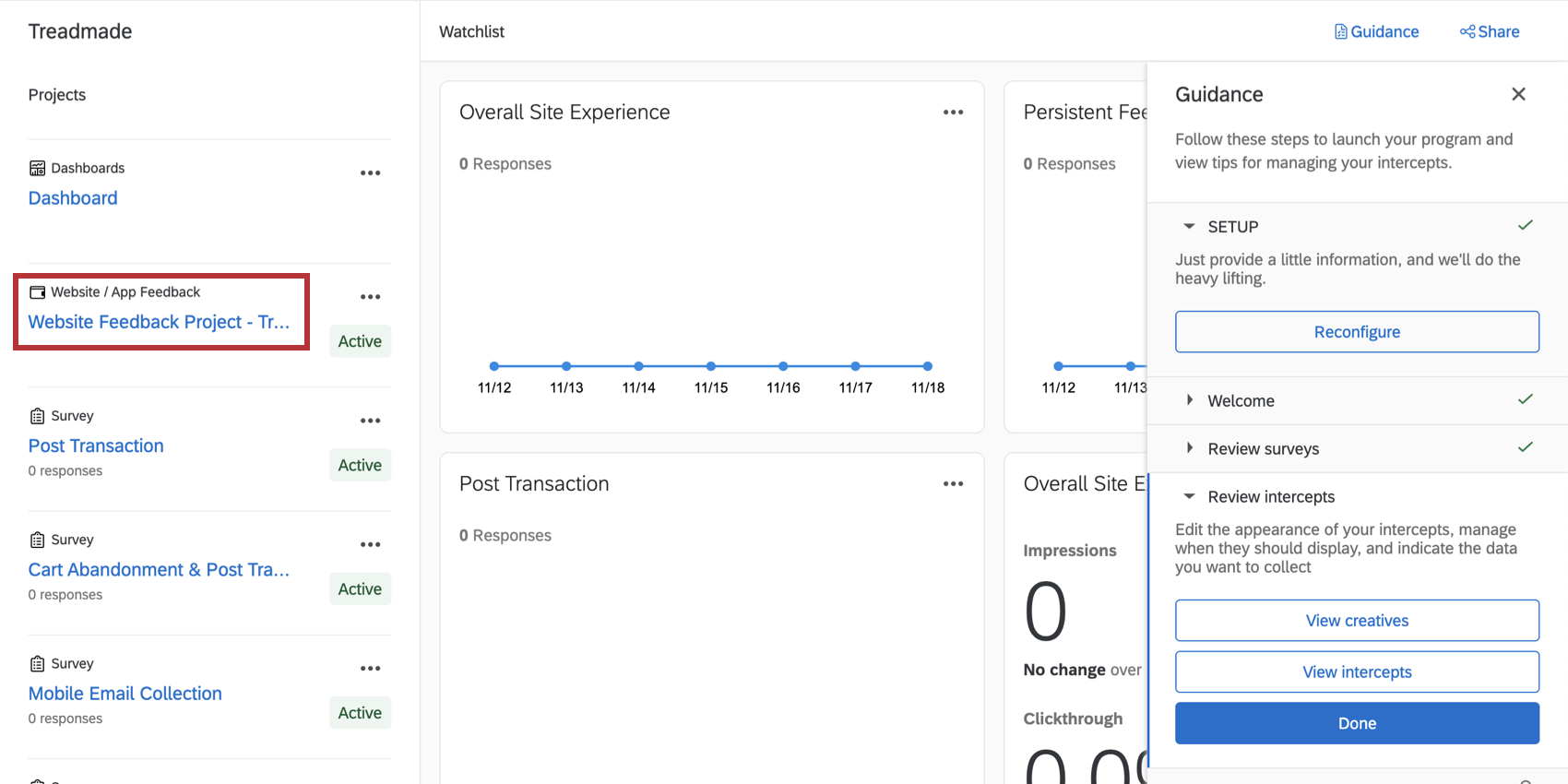 Proyecto de opinión del sitio web en el programa