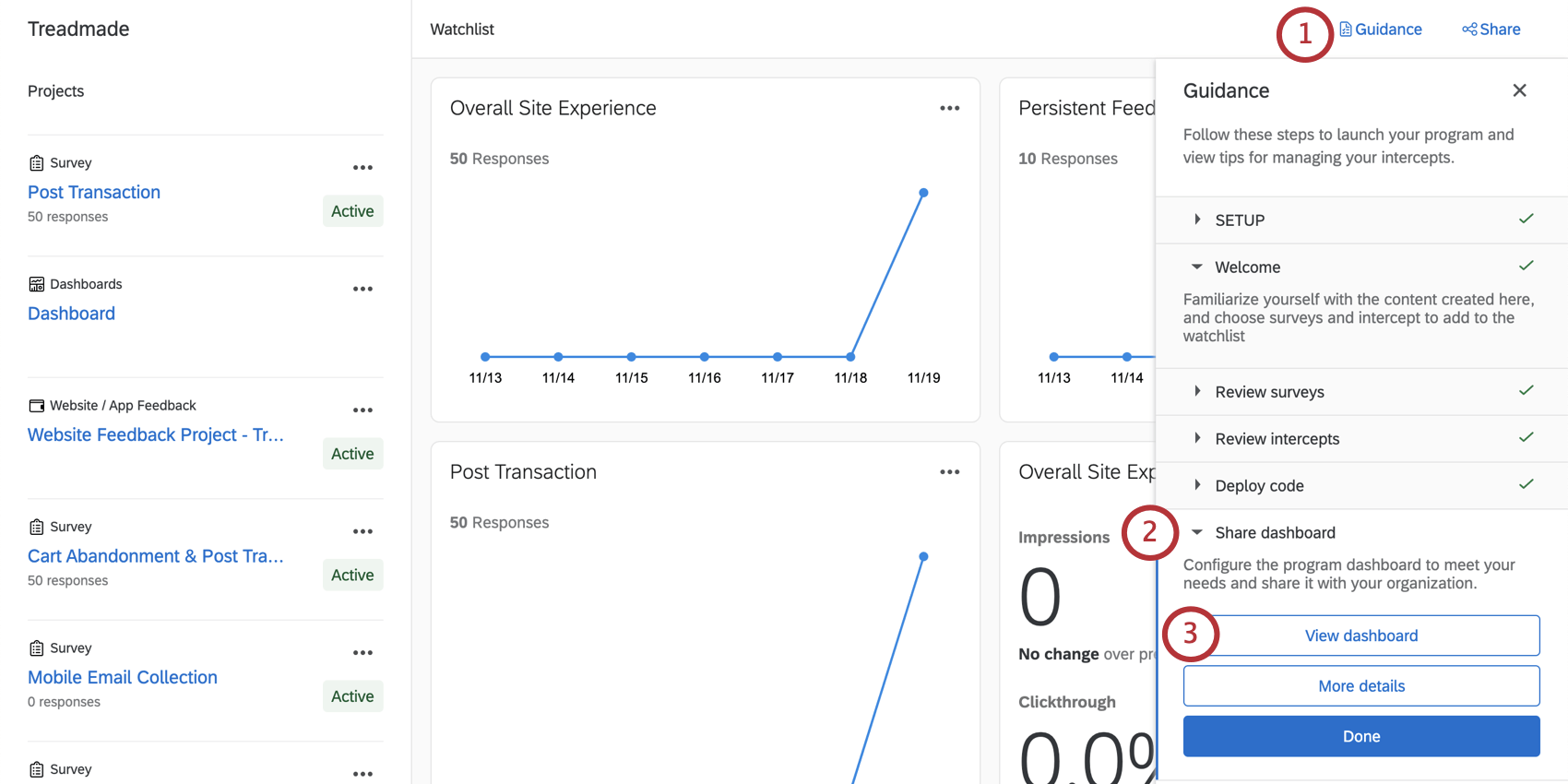 Menú de orientación abierto