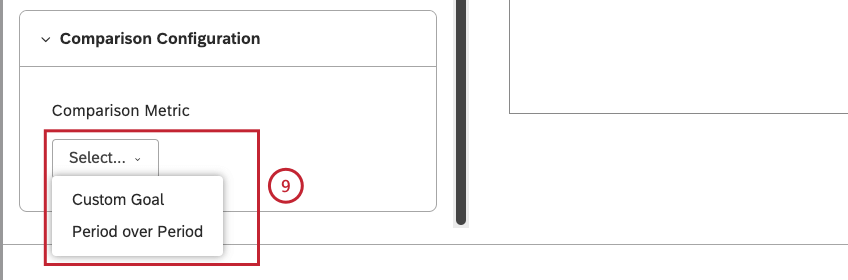 Select a calculation to compare the main metrics to