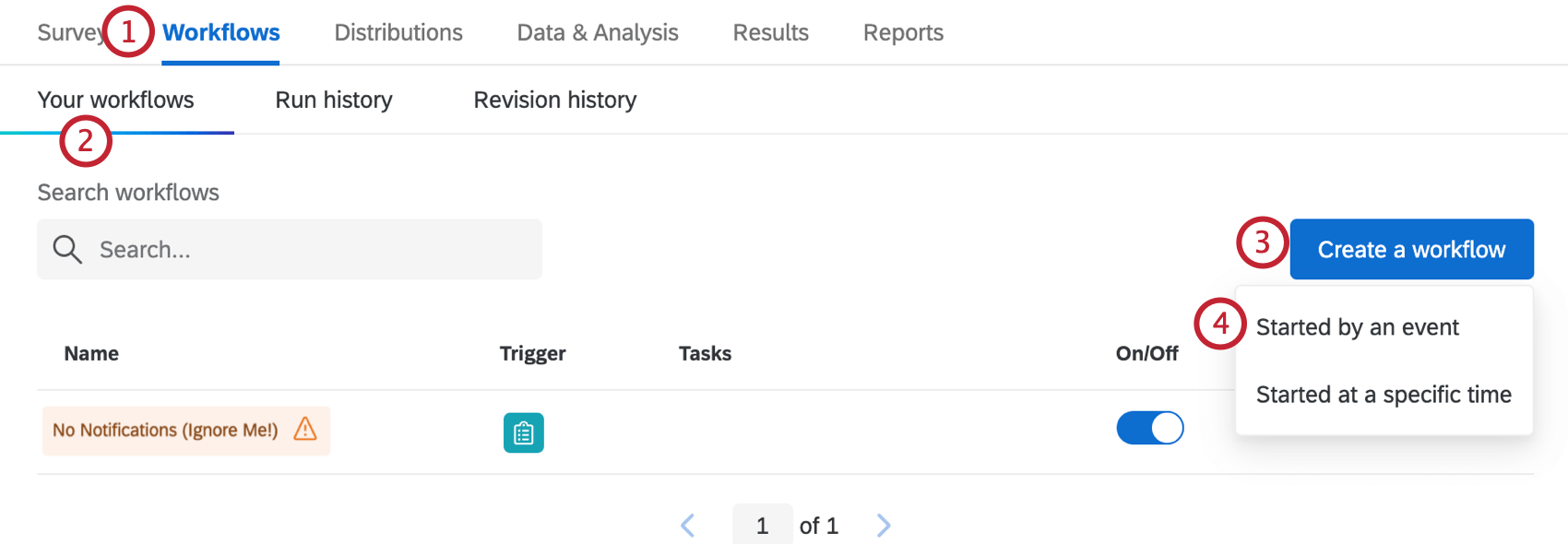 Creando una nueva acción basada en evento