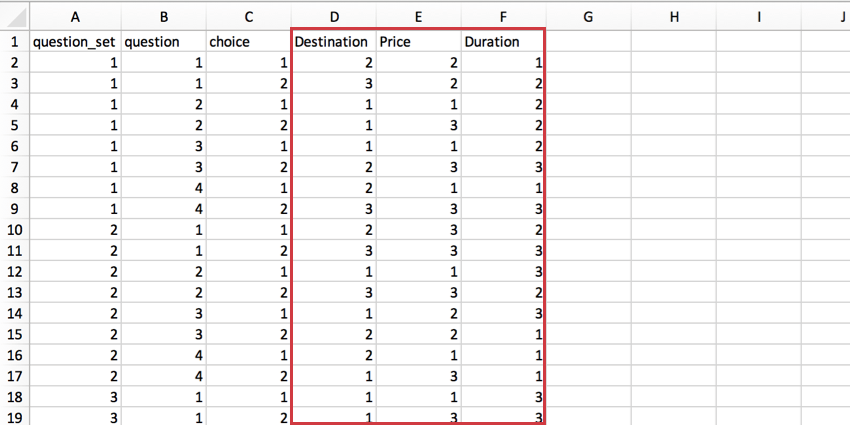 Aforementioned rows highlighted