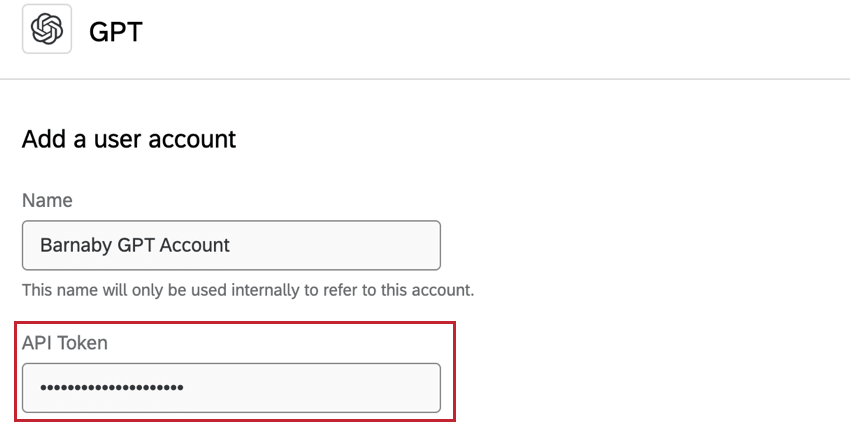 connecting a gpt account