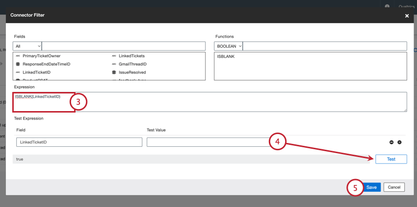 building a connector filter expression