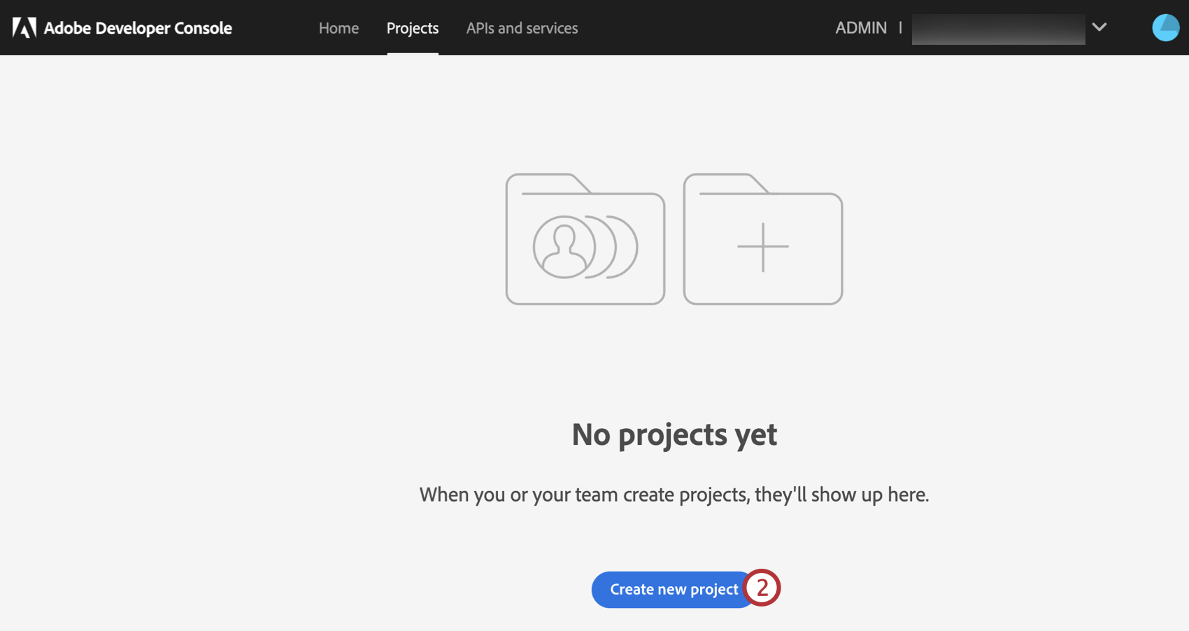 creazione di un progetto in adobe