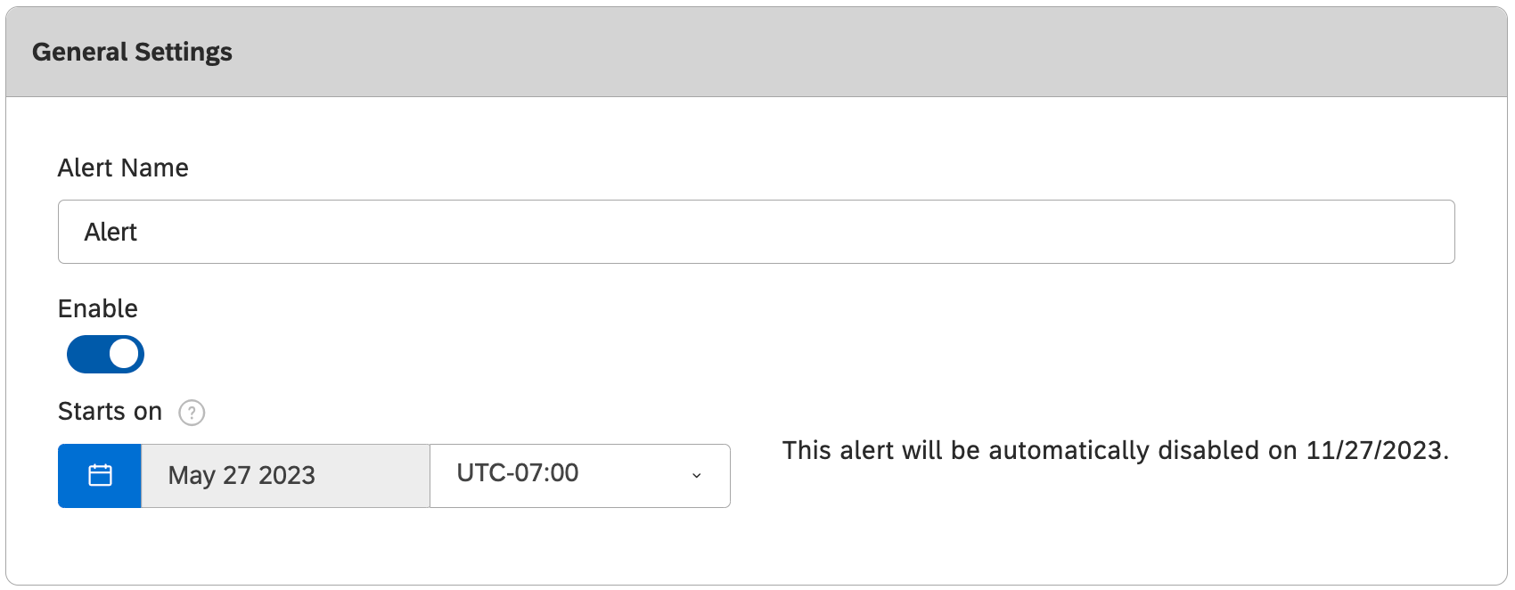 configurações gerais