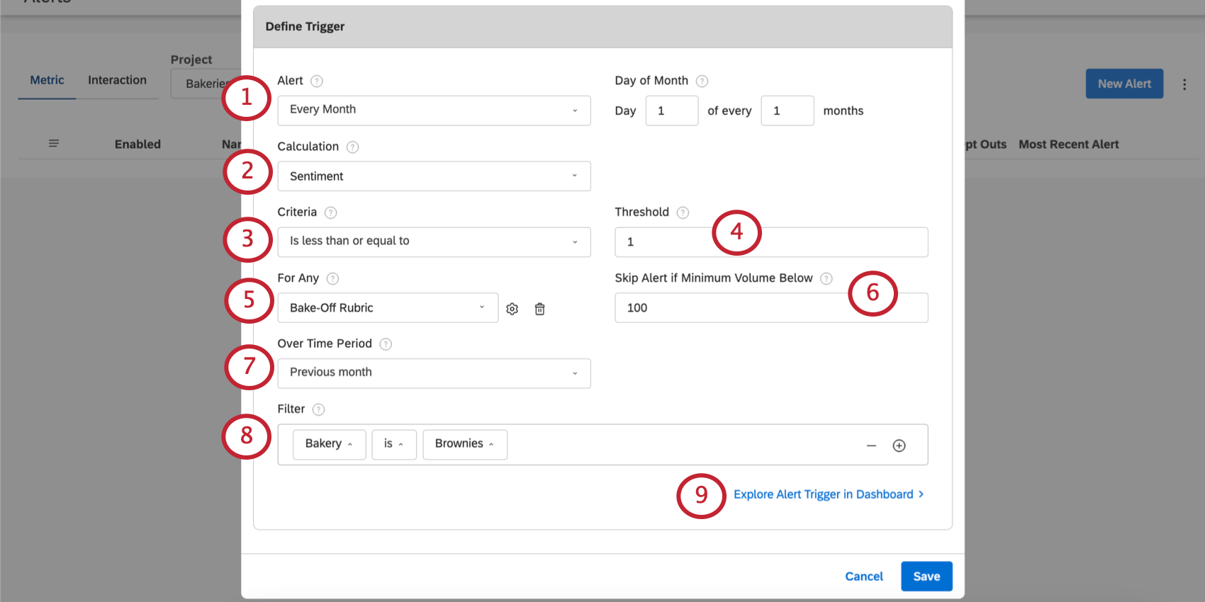 Auslöser definieren
