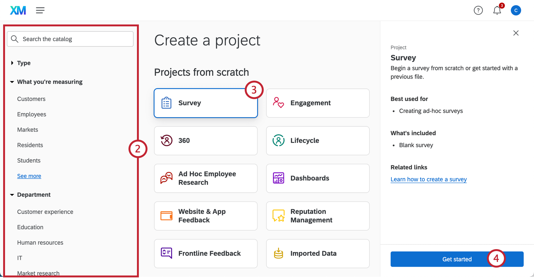 Selezione del Tipo di progetto e della soluzione nella finestra di creazione del progetto