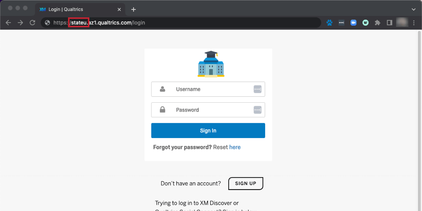 ID organizzazione posto allinizio dellURL