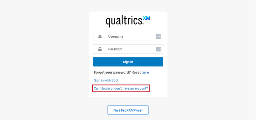 la schermata di accesso al portale di assistenza con evidenziata lopzione Impossibile accedere o non si dispone di un account?