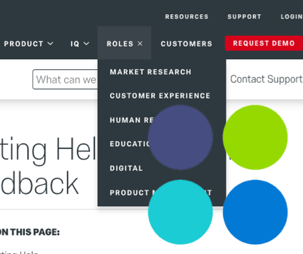 Il logo di Qualtrics si sovrappone a un menu a tendina