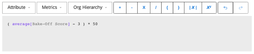 durchschnittliche Punktzahl minus 3, dann das Ergebnis mal 50