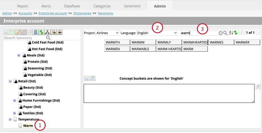 adding terms to a node