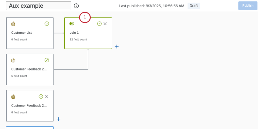 clicking join box in data model