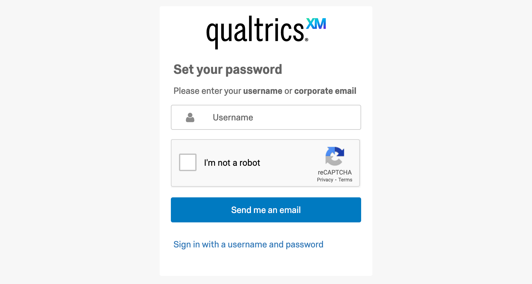 inserendo il proprio nome utente nella pagina "Hai dimenticato la password?