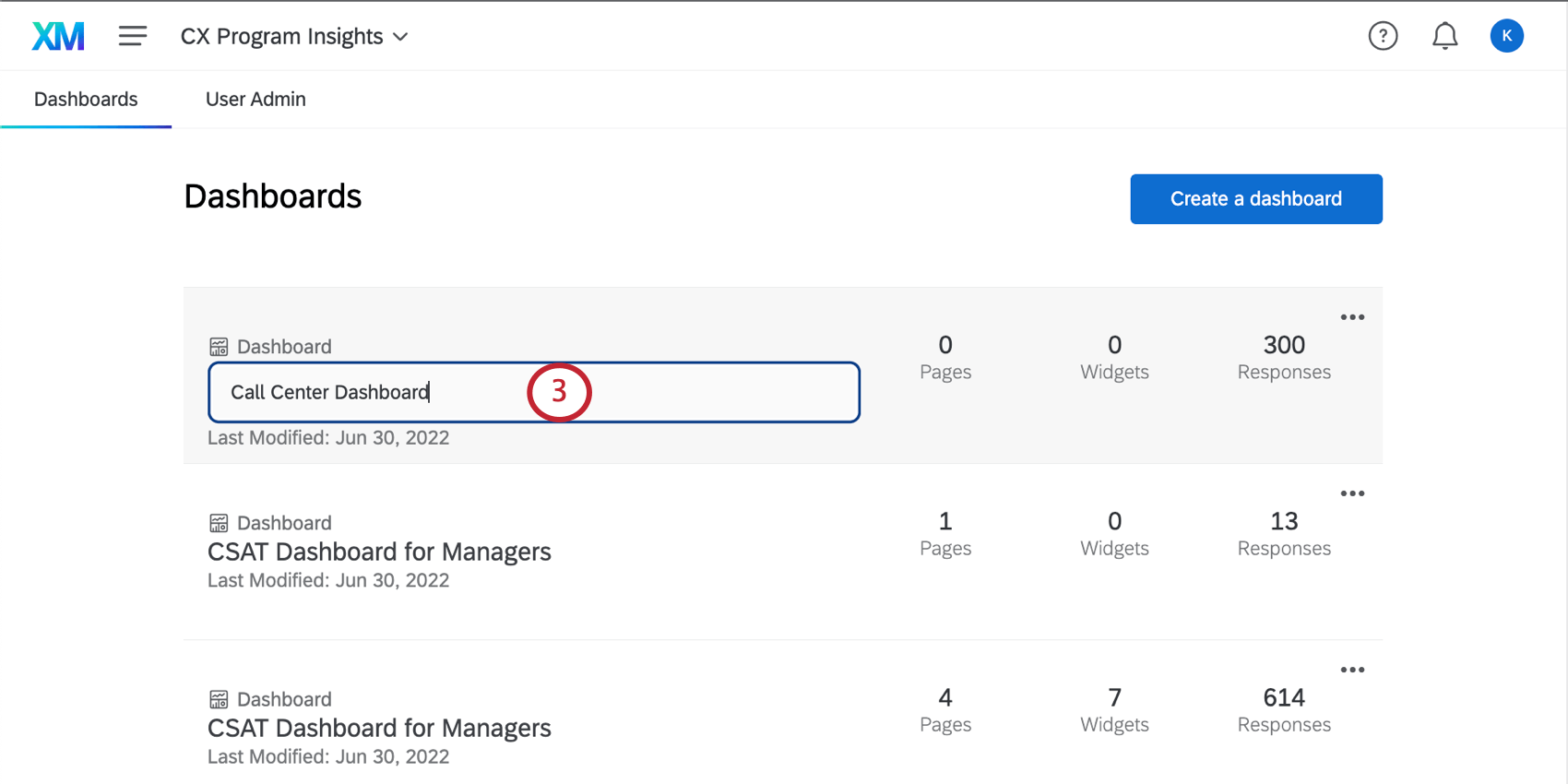 Text box for new name entry