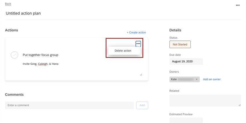 Dropdown upper-right