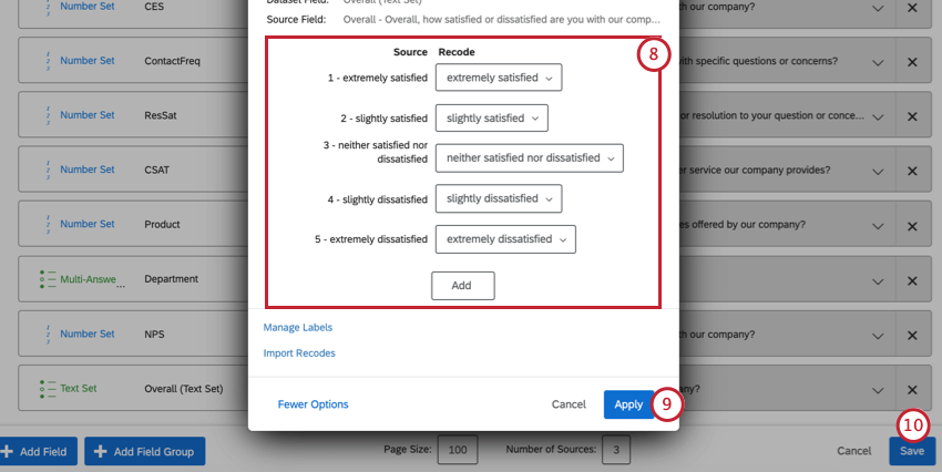 image of the recode editor