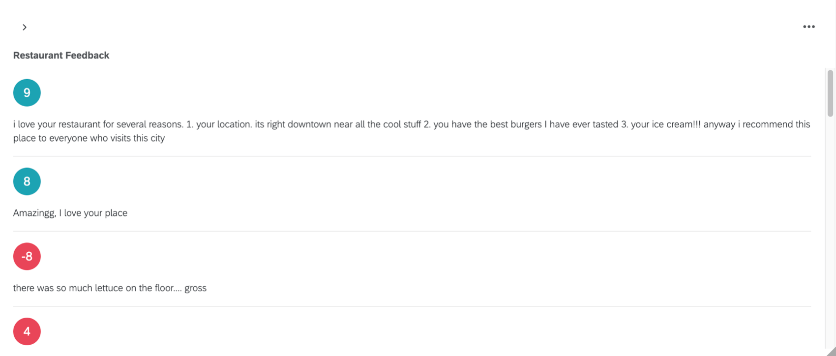 Widget qui naffiche que 4 réponses, dont la dernière nest pas entièrement lisible