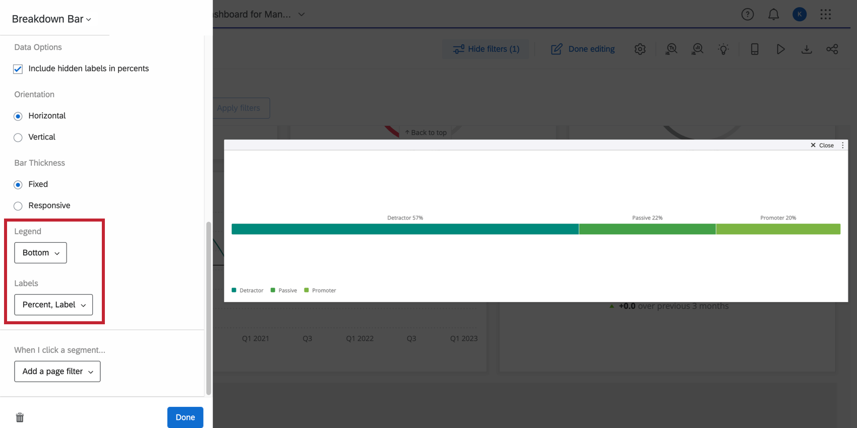 凡例表示オプションの設定