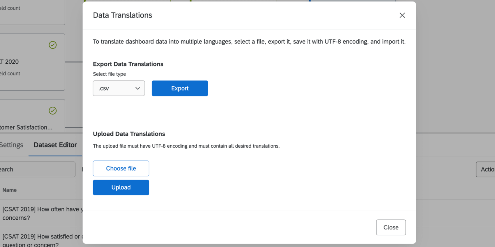Nueva ventana para cargar archivos