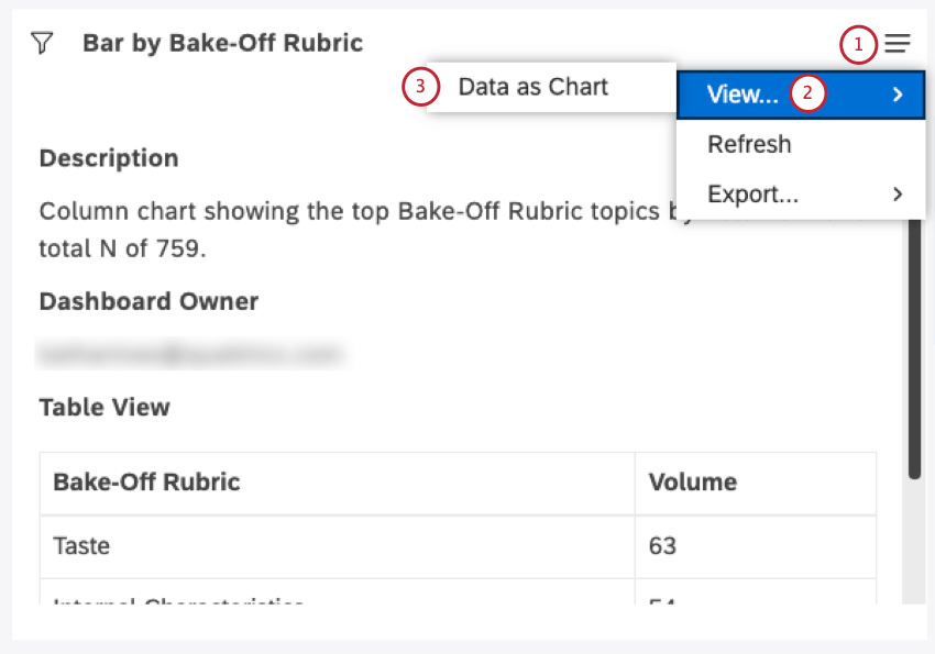 ウィジェットハンバーガーメニューを開く