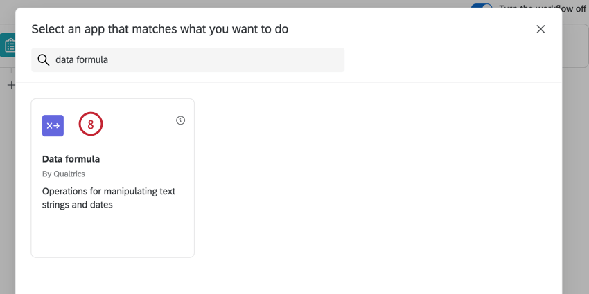 choosing the data formula task