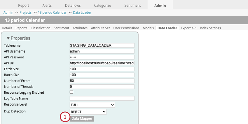clicking Data Mapper