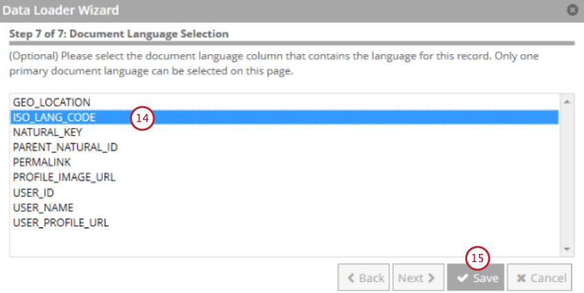 le choix de la langue du document