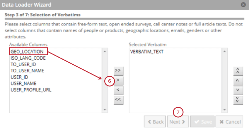 selecting customer verbatims