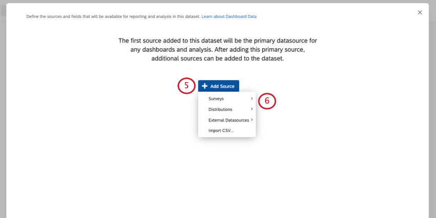 aggiungi pulsante sorgente al centro della nuova finestra