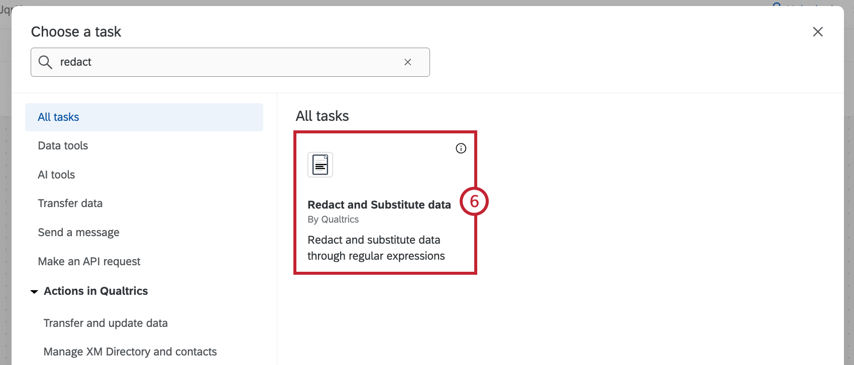 selezionare lattività di rielaborazione e sostituzione dei dati