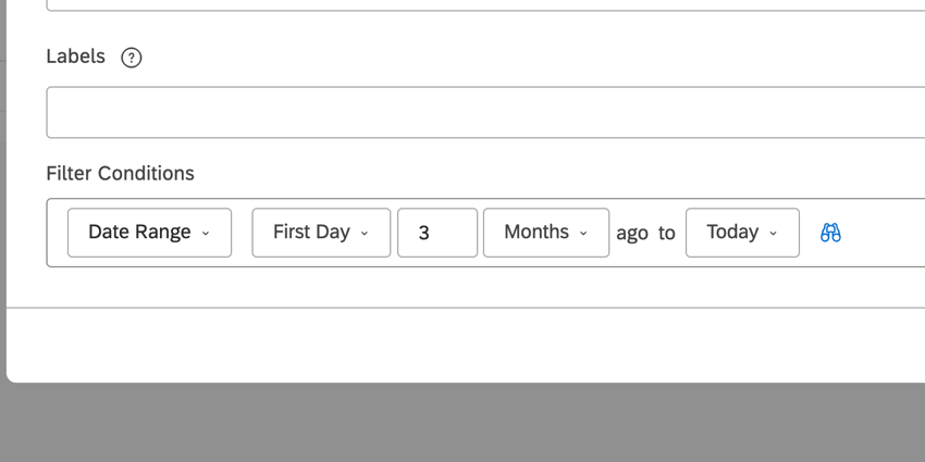 creating a filter for first day