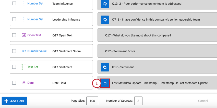 clicking the recode symbol for a date field