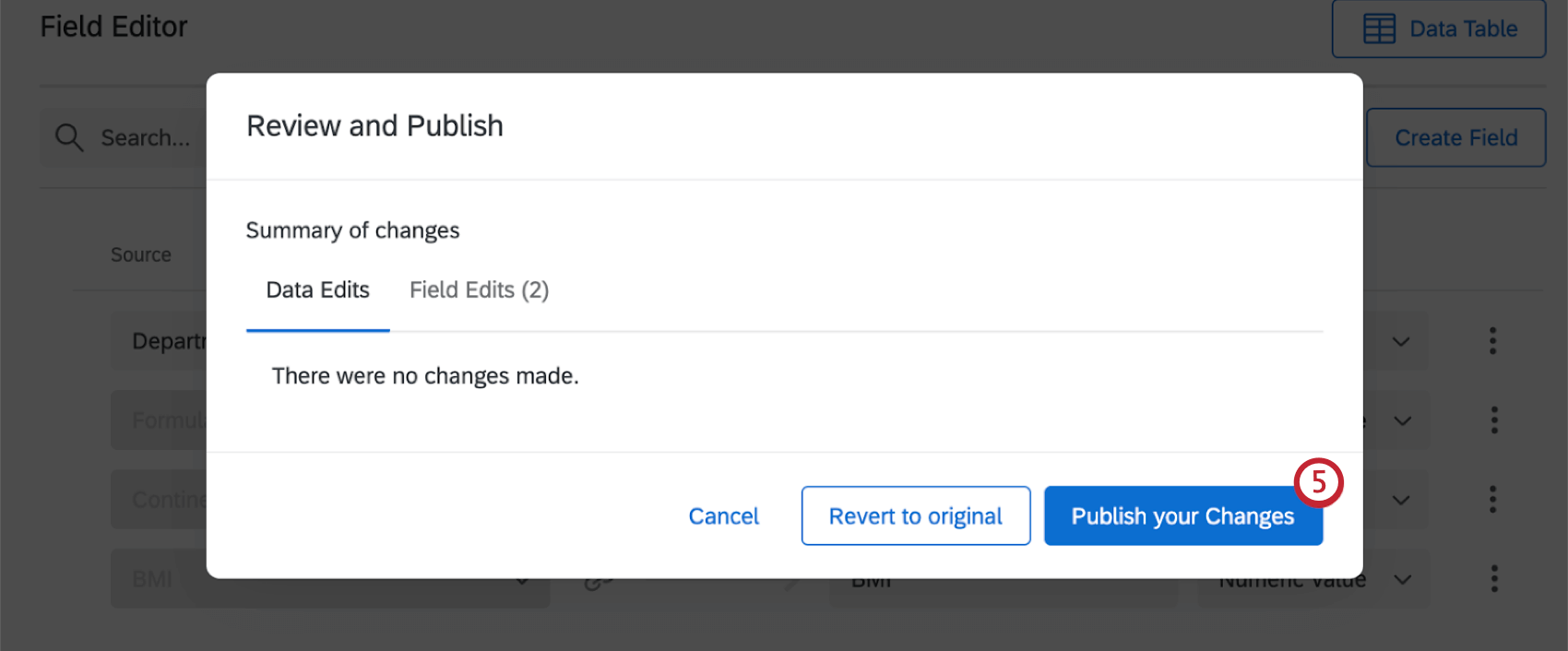publish your changes