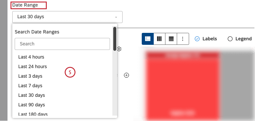 Selecione o intervalo de datas para o relatório.