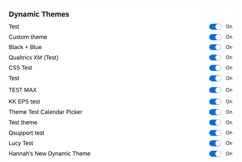 Berechtigungen für dynamische Themes in einer Abteilung