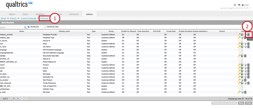 Dans longlet Attributs, cliquer sur Supprimer