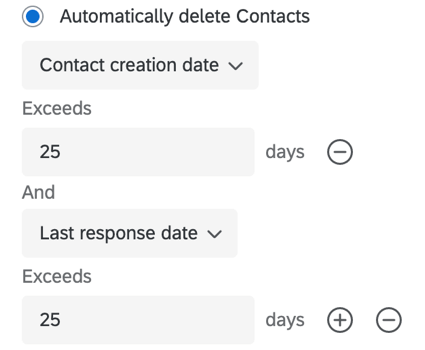 Agregar múltiples criterios para eliminar contactos