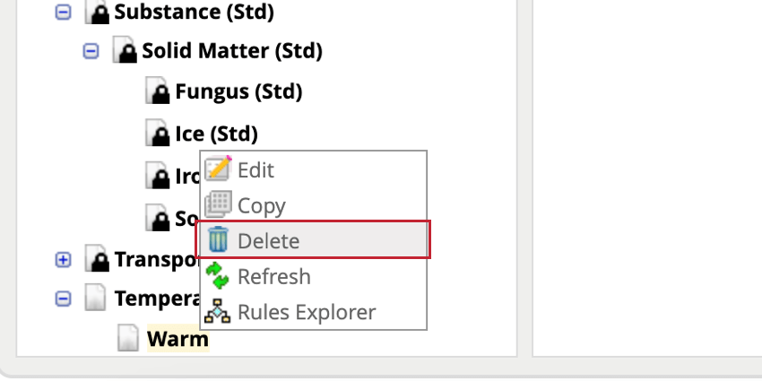 eliminar un nodo de taxonomía