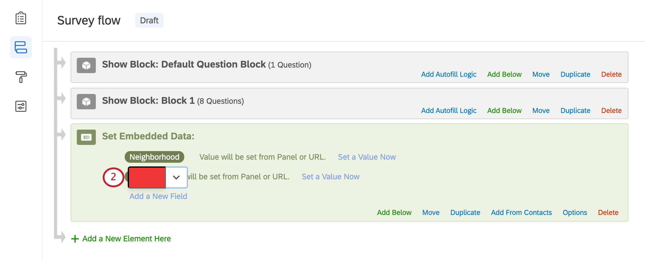 赤のフィールドは空