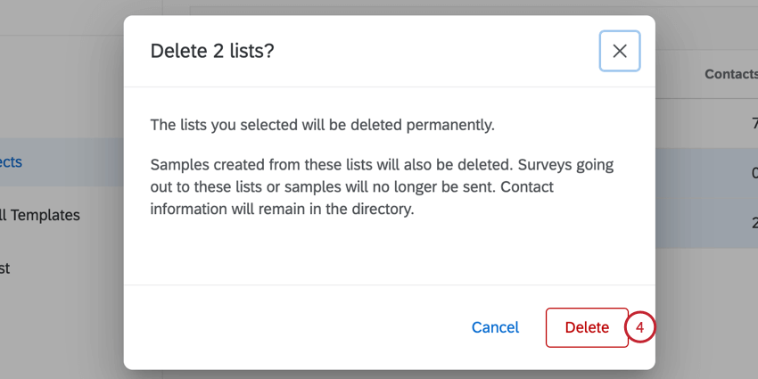 Klicken Sie im Popup-Fenster auf „Löschen“.