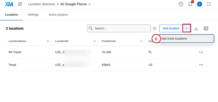 télécharger le fichier mis à jour dans Qualtrics