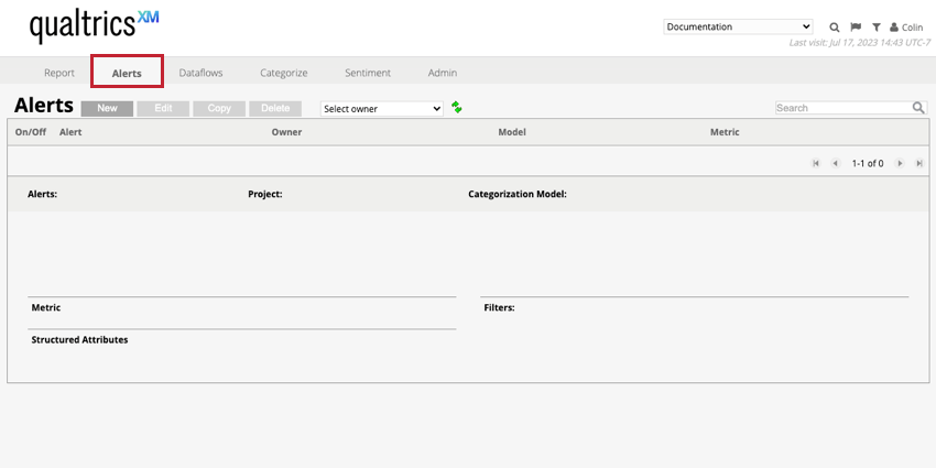Registerkarte „Alerts“ im Designer