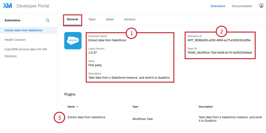 La scheda Generale. Visualizzazione di ulteriori informazioni su unapplicazione