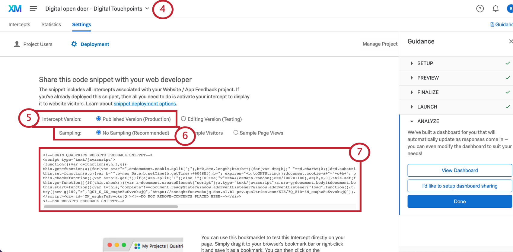 Abrufen des Code-Snippets