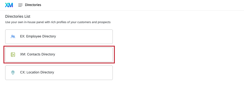 連絡先ディレクトリ