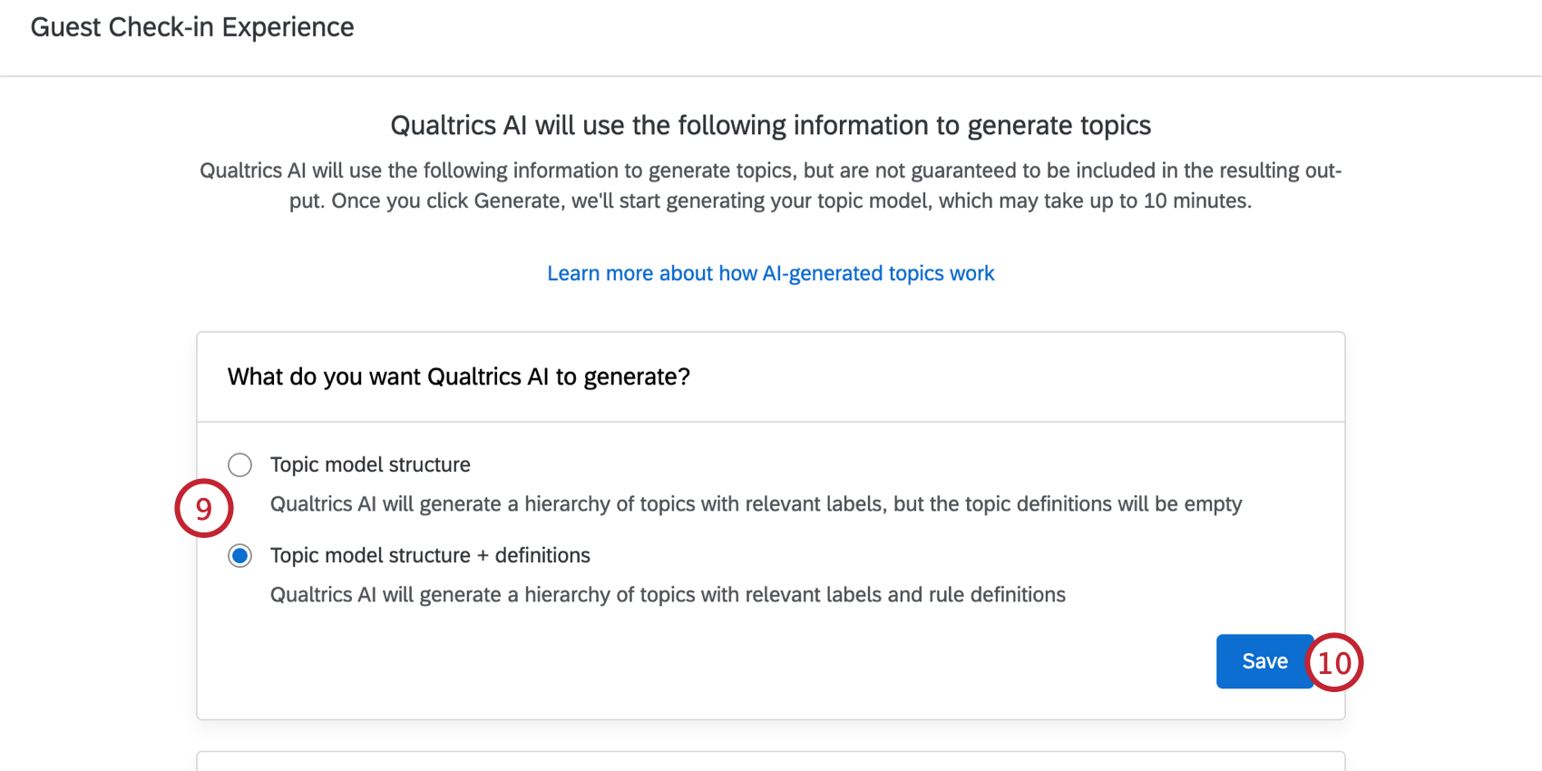 auswahl der Art des Modells, das Sie erstellen möchten