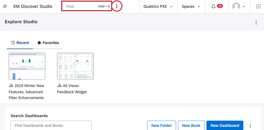 the search bar at the top of the page